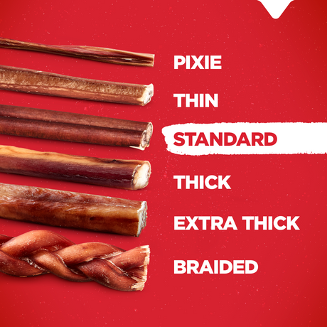 4-8 Inch Standard Bully Sticks Natural Farm Shop Bully Sticks